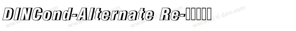 DINCond-Alternate Re字体转换